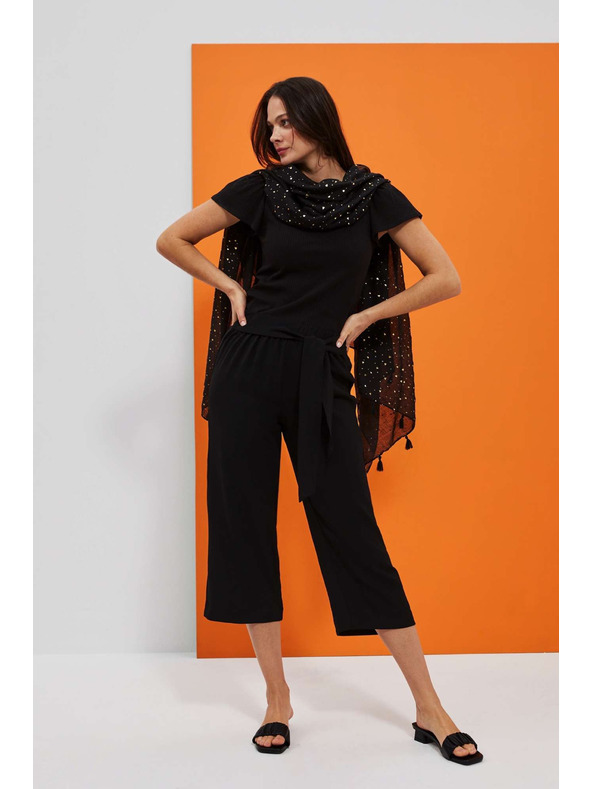 Moodo Hlače z vezanjem v pasu Moodo