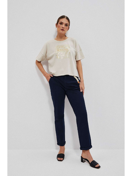 Moodo Temno modre chino hlače Moodo