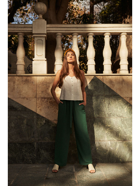 Moodo Malahinste hlače z širokim hlačnicami Moodo