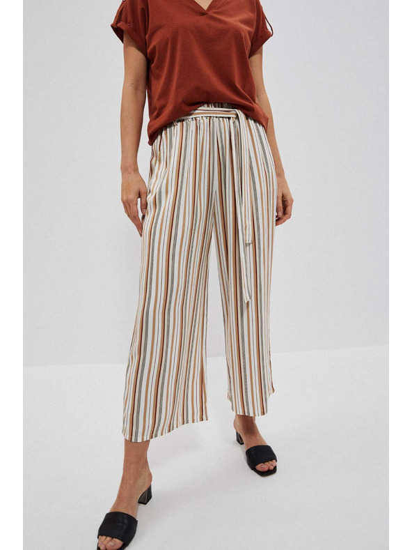 Moodo Biserne prečrtane hlačne krilo Moodo