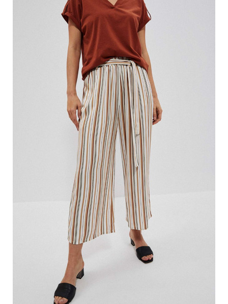 Moodo Biserne prečrtane hlačne krilo Moodo