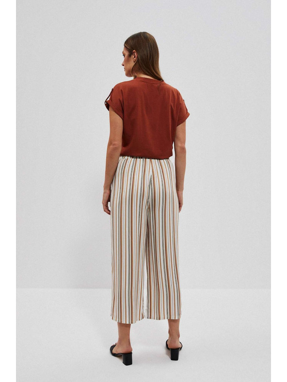 Moodo Biserne prečrtane hlačne krilo Moodo