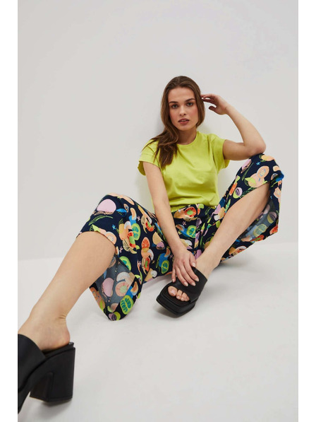 Moodo Vzorčaste hlačke kullotes biseraste Moodo