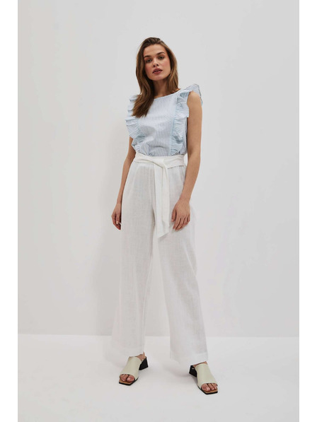 Moodo Lanene hlače s širokim krojem Moodo