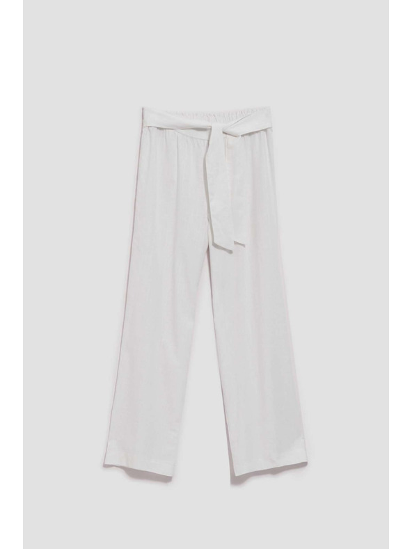 Moodo Lanene hlače s širokim krojem Moodo