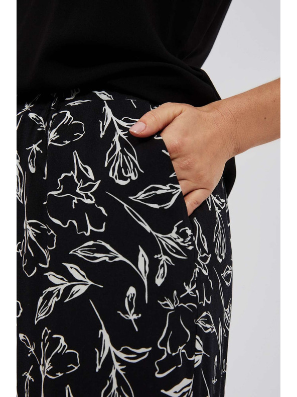 Moodo Hlače s cvetnimotiskom Moodo