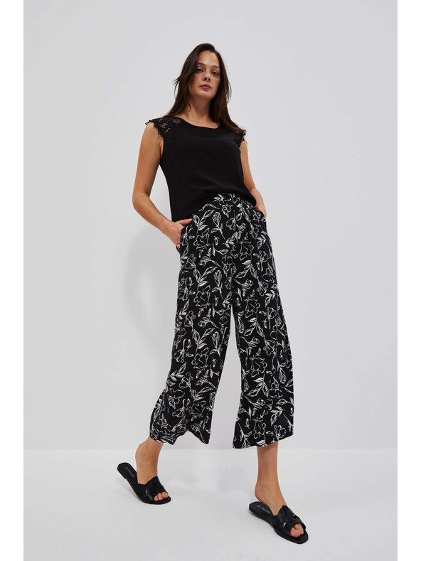 Moodo Hlače s cvetnimotiskom Moodo
