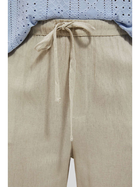 Moodo Peščene hlače z ravno hlačnico Moodo