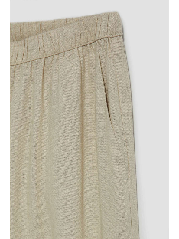 Moodo Peščene hlače z ravno hlačnico Moodo