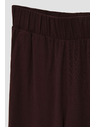 Moodo Temno rjavi hlačni krilo z gumo v pasu Moodo