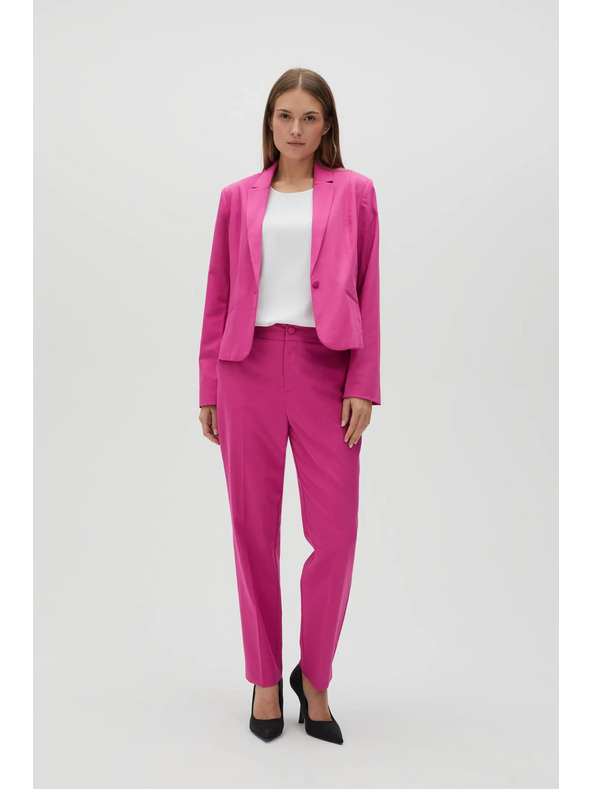 Moodo Fuksijske hlače z ravnimi hlačnicami Moodo