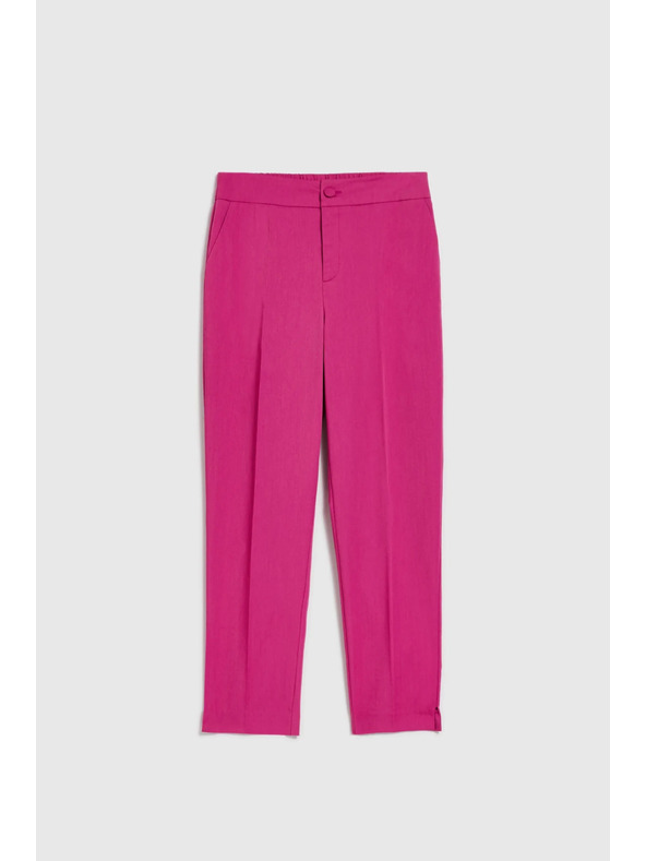 Moodo Fuksijske hlače z ravnimi hlačnicami Moodo