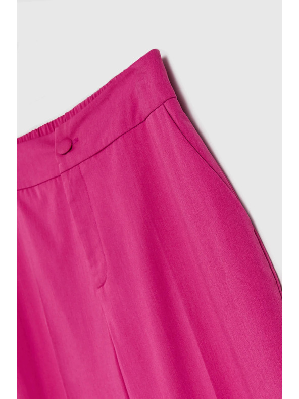 Moodo Fuksijske hlače z ravnimi hlačnicami Moodo