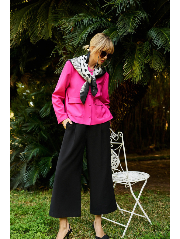 Moodo Črni hlačni krilo z gumbi Moodo