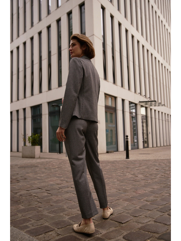 Moodo Sive hlače v pepita vzorcu Moodo