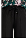 Moodo Črne hlače z širokimi hlačnicami Moodo