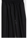 Moodo Črne hlače z širokimi hlačnicami Moodo