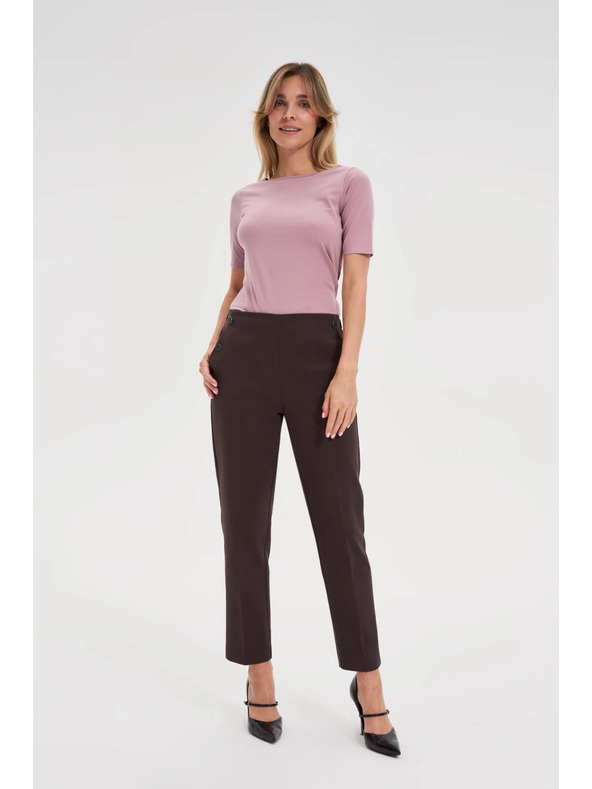 Moodo Rjave cigaretne hlače Moodo