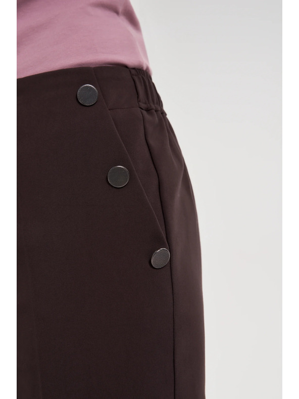 Moodo Rjave cigaretne hlače Moodo