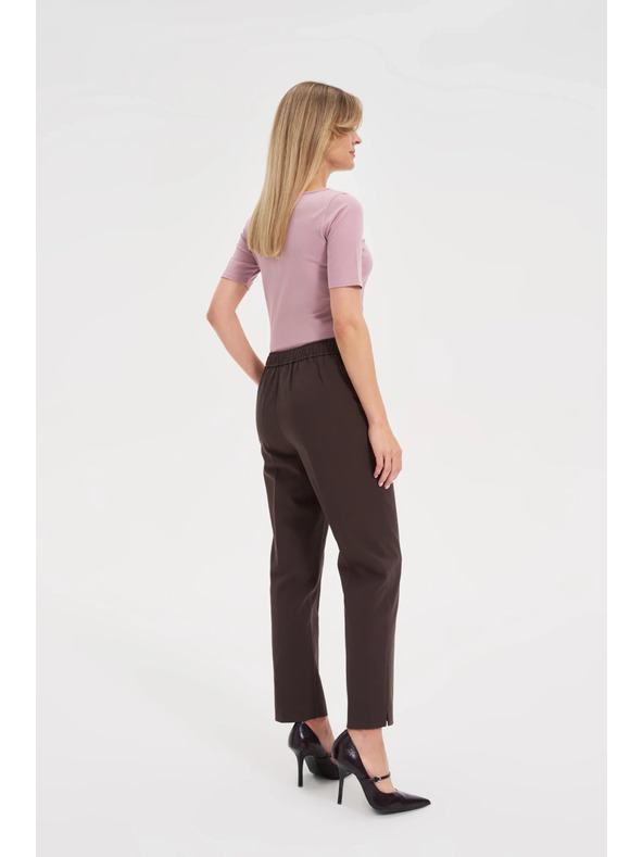 Moodo Rjave cigaretne hlače Moodo