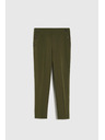 Moodo Temno olivne cigaretne hlače Moodo