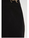 Moodo Črne hlače z širokimi hlačnicami Moodo