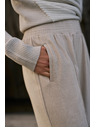 Moodo Bež hlače z širokim hlačnicami Moodo
