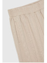 Moodo Bež hlače z širokim hlačnicami Moodo