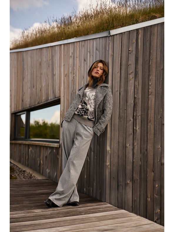 Moodo Sive hlače z širokim hlačnicami Moodo