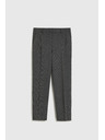 Moodo Grafitne hlače z vzorcem ribje kosti Moodo