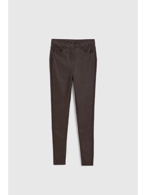 Moodo Voskane hlače rjave Moodo