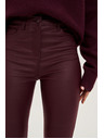 Moodo Voskane hlače vinsko rdeče Moodo