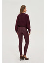 Moodo Voskane hlače vinsko rdeče Moodo