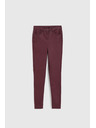 Moodo Voskane hlače vinsko rdeče Moodo