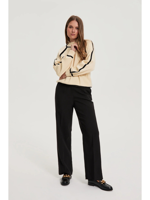 Moodo Črne hlače z pasom Moodo