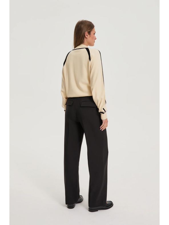 Moodo Črne hlače z pasom Moodo