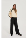 Moodo Črne hlače z pasom Moodo