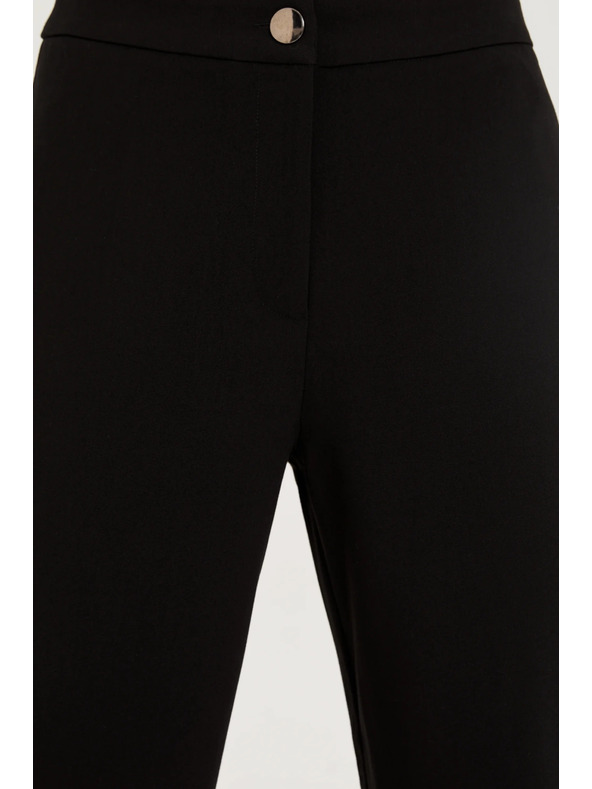 Moodo Gladke črne hlače Moodo