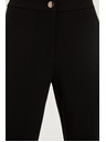 Moodo Gladke črne hlače Moodo