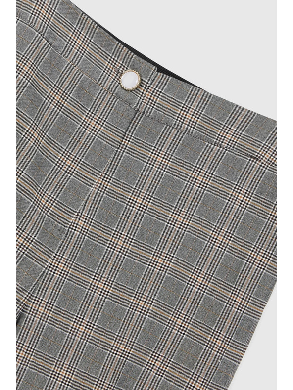 Moodo Sive kariraste hlače Moodo