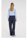 Moodo Temno modre prugaste hlače Moodo
