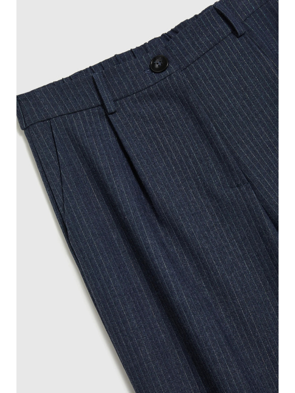 Moodo Temno modre prugaste hlače Moodo