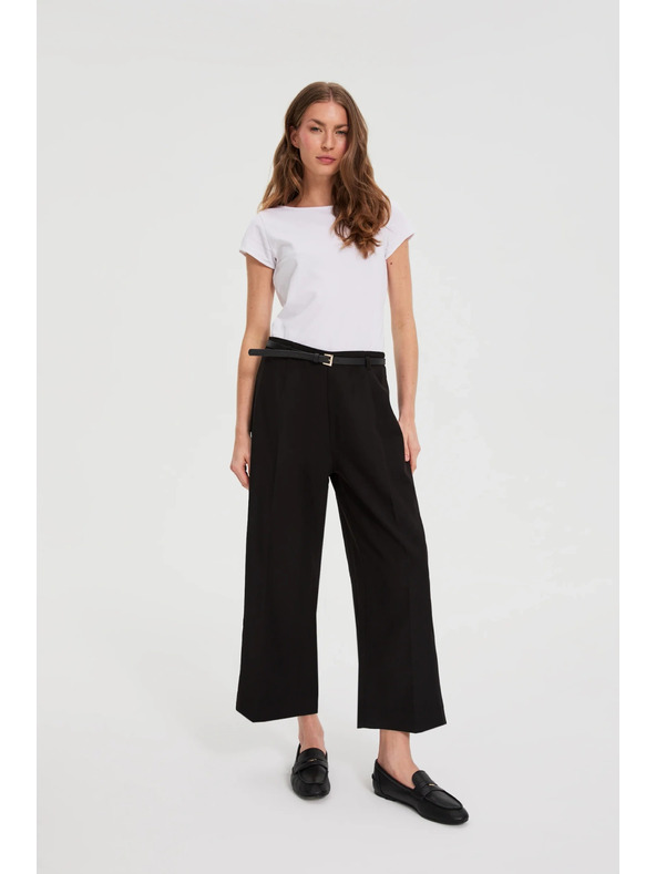 Moodo Črne hlače z pasom Moodo