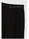 Moodo Črne hlače z pasom Moodo