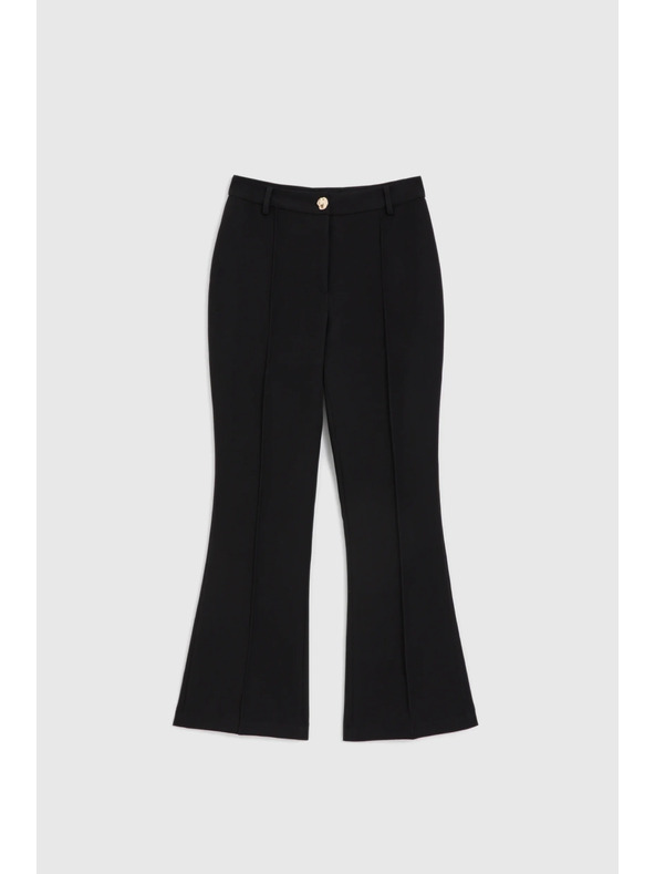 Moodo Črne zvonaste hlače Moodo