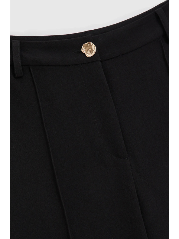 Moodo Črne zvonaste hlače Moodo