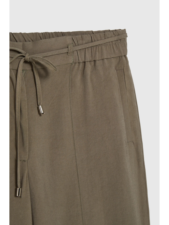 Moodo Ohlapne olivne hlače Moodo