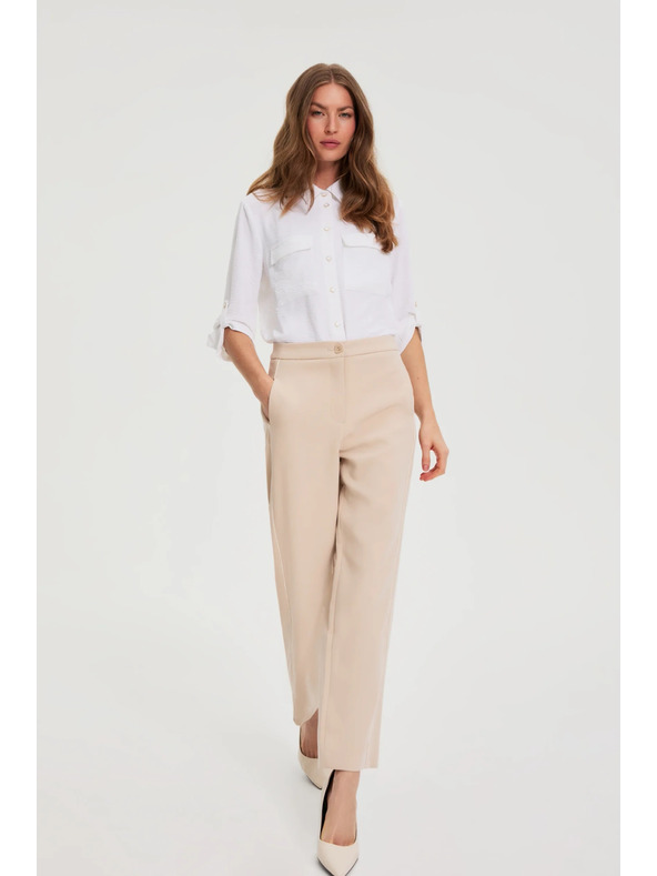 Moodo Gladke bežaste hlače Moodo