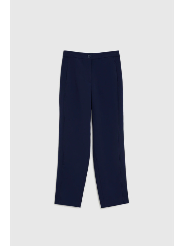 Moodo Gladke temno modre hlače Moodo