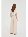 Moodo Bežaste hlače z pasom Moodo